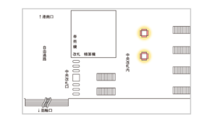JR／品川駅／J・ADビジョン 品川駅中央改札内 5週間№5駅デジタルサイネージ・駅広告、位置図