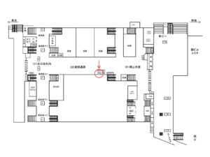 JR／大船駅／連絡通路／№10駅看板・駅広告、位置図