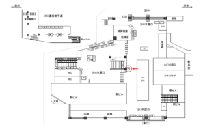JR／目黒駅／本屋口／№9駅看板・駅広告、位置図