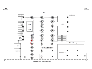 JR／横浜駅／中央通路／№54駅看板・駅広告、位置図
