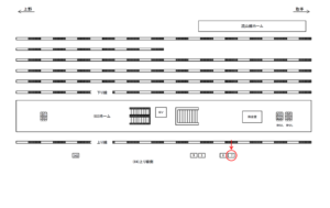 JR／馬橋駅／上り線側／№7駅看板・駅広告、位置図