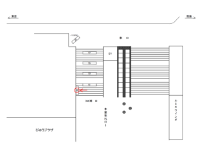 JR／大船駅／東口／№59駅看板・駅広告、位置図