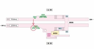 京成　西船駅／／№2101駅看板・駅広告、位置図
