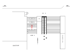 JR／大船駅／東口／№53駅看板・駅広告、位置図