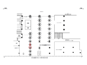 JR／横浜駅／中央通路／№46駅看板・駅広告、位置図