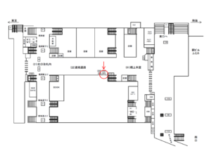 JR／大船駅／連絡通路／№9駅看板・駅広告、位置図