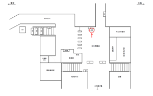 JR／磯子駅／本屋口／№399周辺案内図広告・駅広告、位置図