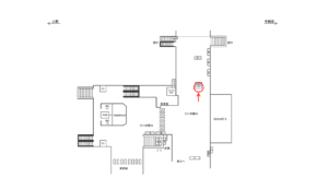 JR/久喜駅/本屋口/№7駅看板・駅広告、位置図