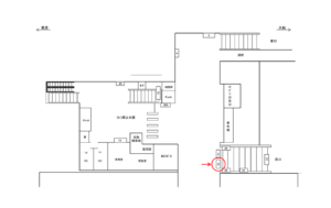 JR／保土ヶ谷駅／橋上本屋口／№15駅看板・駅広告、位置図