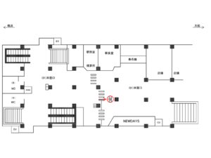 JR／新杉田駅／本屋口／№399周辺案内図広告・駅広告、位置図