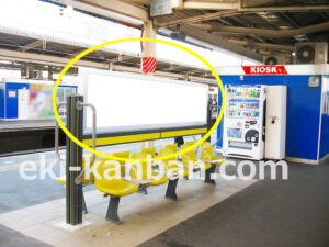 JR／市川駅／緩行ホームＢ№03＆04№04駅看板・駅広告、写真2