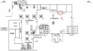 JR／小岩駅／本屋改札内／№71駅看板・駅広告、位置図