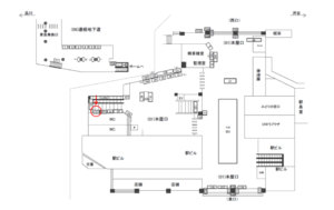 JR／目黒駅／本屋口／№127駅看板・駅広告、位置図