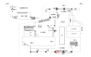 JR／目黒駅／本屋口／№114駅看板・駅広告、位置図