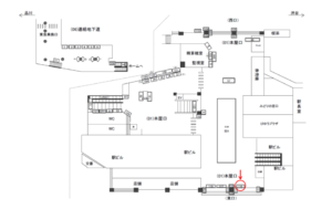 JR／目黒駅／本屋口／№116駅看板・駅広告、位置図