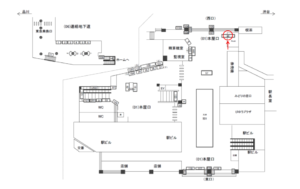 JR／目黒駅／本屋口／№48駅看板・駅広告、位置図