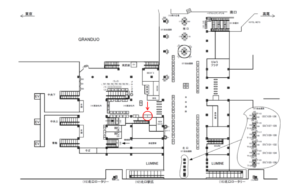 JR／立川駅／東改札内／№1駅看板・駅広告、位置図
