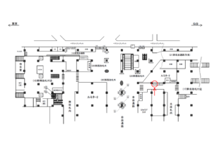 JR／大宮駅／幹北改札付近／№1駅看板・駅広告、位置図