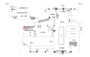 JR／目黒駅／本屋口／№122駅看板・駅広告、位置図