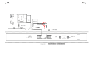 JR／日野駅／本屋口／№47駅看板・駅広告、位置図