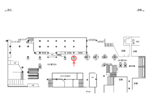 JR／新宿駅／東口B1／№106駅看板・駅広告、位置図