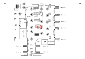 JR／新宿駅／南口／№100駅看板・駅広告、位置図