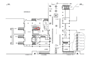 JR／立川駅／東改札内／№25駅看板・駅広告、位置図