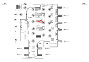 JR／新宿駅／ホーム階段／№40駅看板・駅広告、位置図