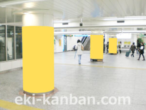 JR／横浜駅／JR 横浜駅 中央北改札内 アドピラー 7日間№7駅臨時広告・駅広告、写真2