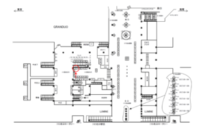 JR／立川駅／東改札内／№9駅看板・駅広告、位置図