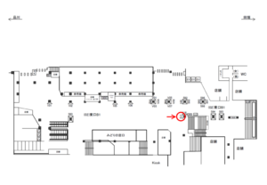 JR／新宿駅／東口B1／№115駅看板・駅広告、位置図