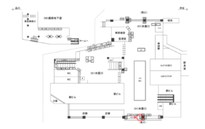JR／目黒駅／本屋口／№113駅看板・駅広告、位置図