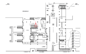 JR／立川駅／東改札内／№14駅看板・駅広告、位置図