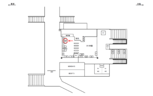 JR／戸塚駅／本屋／№99駅看板・駅広告、位置図