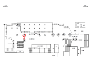 JR／新宿駅／東口B1／№102駅看板・駅広告、位置図