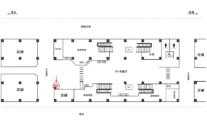 JR／東小金井駅／本屋口／№399周辺案内図広告・駅広告、位置図
