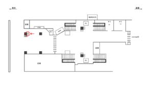 JR／武蔵小金井駅／中央口／№5駅看板・駅広告、位置図