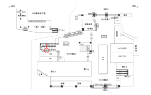 JR／目黒駅／本屋口／№201駅看板・駅広告、位置図
