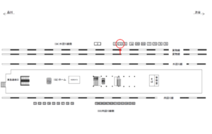 JR／目黒駅／外回り線側／№72駅看板・駅広告、位置図