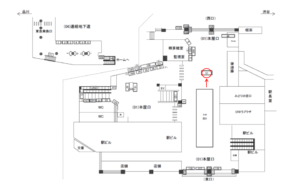 JR／目黒駅／本屋口／№57駅看板・駅広告、位置図