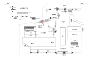 JR／目黒駅／本屋口／№34駅看板・駅広告、位置図