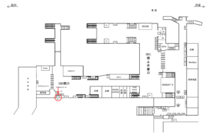 JR／大崎駅／南口／№1駅看板・駅広告、位置図