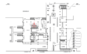 JR／立川駅／東改札内／№13駅看板・駅広告、位置図