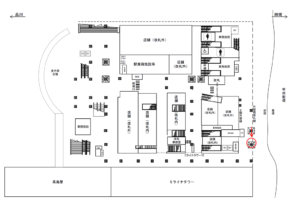JR／新宿駅／新南口改札外／№5駅看板・駅広告、位置図