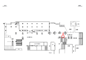 JR／新宿駅／東口B1／№117駅看板・駅広告、位置図