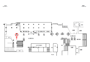 JR／新宿駅／東口B1／№101駅看板・駅広告、位置図