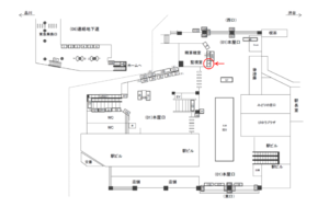 JR／目黒駅／本屋口／№5駅看板・駅広告、位置図
