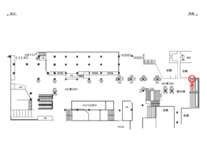 JR／新宿駅／東口B1／№519駅看板・駅広告、位置図