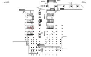 JR／東京駅／中央通路／№62駅看板・駅広告、位置図