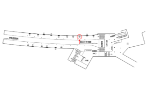 東京メトロ／四ツ谷駅／丸ノ内線／№14駅看板・駅広告、位置図